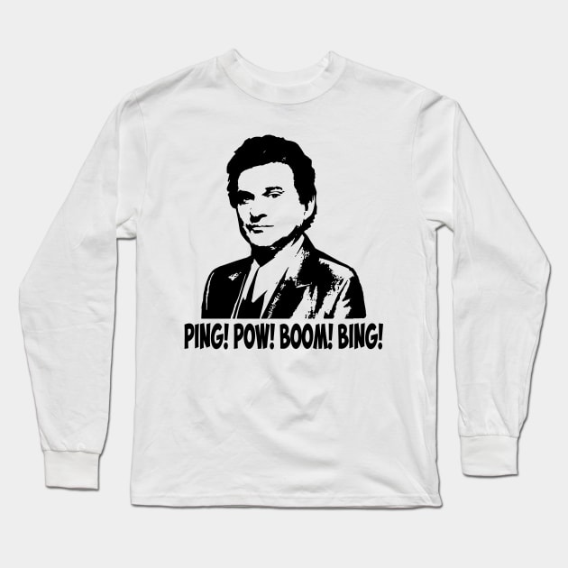 Joe pesci vintage movie ping pow boom Long Sleeve T-Shirt by Julie lovely drawings